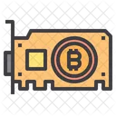 Bitcoin-Grafikkarte  Symbol