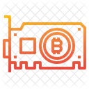 Bitcoin-Grafikkarte  Symbol