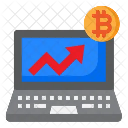 Bitcoin Graph  Icon