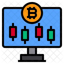 Bitcoin Graph  Icon