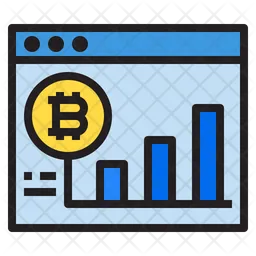 Bitcoin Graph  Icon