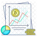 Bitcoin Analytics Bitcoin Graph Bitcoin Report Icon