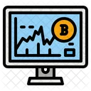 Bitcoin Graph Bitcoin Graph Icon