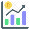 Bitcoin Growth Crypto Finance Icon