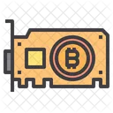 Graphic Card Money Bitcoin Cryptocurrency Bitcoin Graphic Card Icon