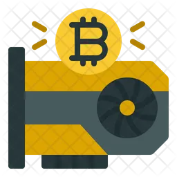 Bitcoin Graphic Card  Icon