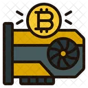 Bitcoin Graphic Card  Icon