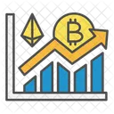 Cryptocurrency Growth Chart Icon