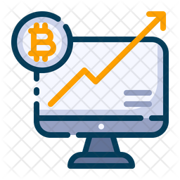 Bitcoin growth Icon
