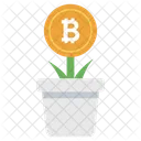 Bitcoin Growth Money Growth Blockchain Icon