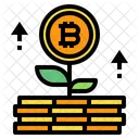 Growth Bitcoin Icon
