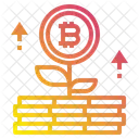 Growth Bitcoin Icon