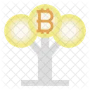 Bitcoin Growth Investment Grow Icon