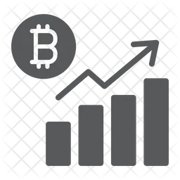 Bitcoin Growth  Icon