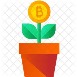 Bitcoin Growth  Icon