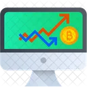 Bitcoin Growth Cryptocurrency Graph Cryptocurrency Icon