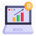 Business Growth Bitcoin Growth Financial Growth Icon