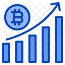 Graph Growth Bitcoin Crypto Digital Money Cryptocurrency Icon
