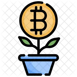 Bitcoin Growth  Icon