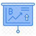 Bitcoin Growth Chart Icon