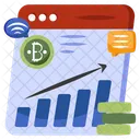 Bitcoin Analytics Cryptocurrency Crypto Icon