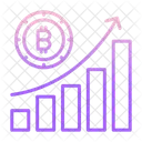 Bitcoin Growth Graph  Icon