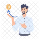 Bitcoin Growth  Icon