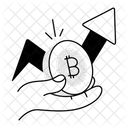 Bitcoin Growth  Icon