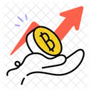 Bitcoin Growth Crypto Profit Bitcoin Rise Icône