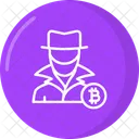 Bitcoin Hacker Laptop Anonymous Icon