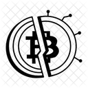 Bitcoin Halving Cracked Inflation Icon