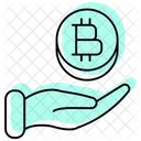 Bitcoin Hand  Icon