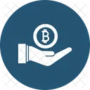 Bitcoin hand  Icon