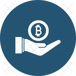 Bitcoin hand  Icon