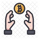 Bitcoin hand  Icon