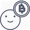 Bitcoin Happy Happy Bitcoin Icon