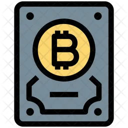 Bitcoin Hard Drive  Icon