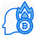 Bitcoin Head  Icon