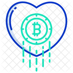 Bitcoin Heart  Icon