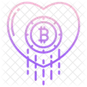Bitcoin Heart Bitcoin Cryptocurrency Icon