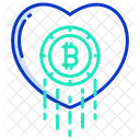 Bitcoin Heart Bitcoin Cryptocurrency Icon