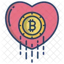 Bitcoin Heart Bitcoin Cryptocurrency Icon