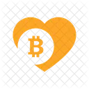 Bitcoin heart love  Icon