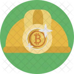Bitcoin Helmet  Icon