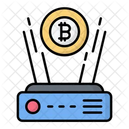 Bitcoin Hologram  Icon