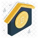 Bitcoin Home Cryptocurrency Crypto Icon