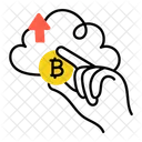 Crypto Cloud Bitcoin Cloud Digital Money Icon
