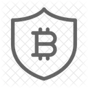 Bitcoin Cryptocurrency Shield Icon