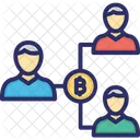 Bitcoin Double Spending Cryptocurrency Icon