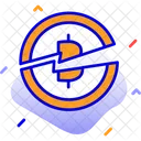 Bitcoin Bitcoin Cut In Half Bitcoin Halving Icon